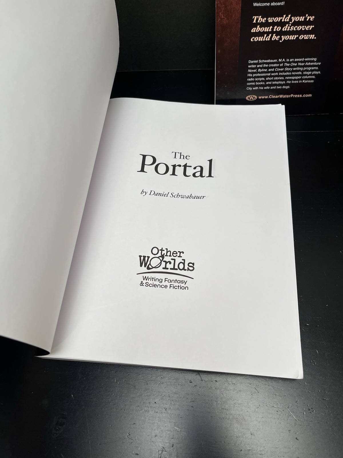 Other Worlds Portal Writing Curriculum Manual & Workbook Daniel Schwabauer READ