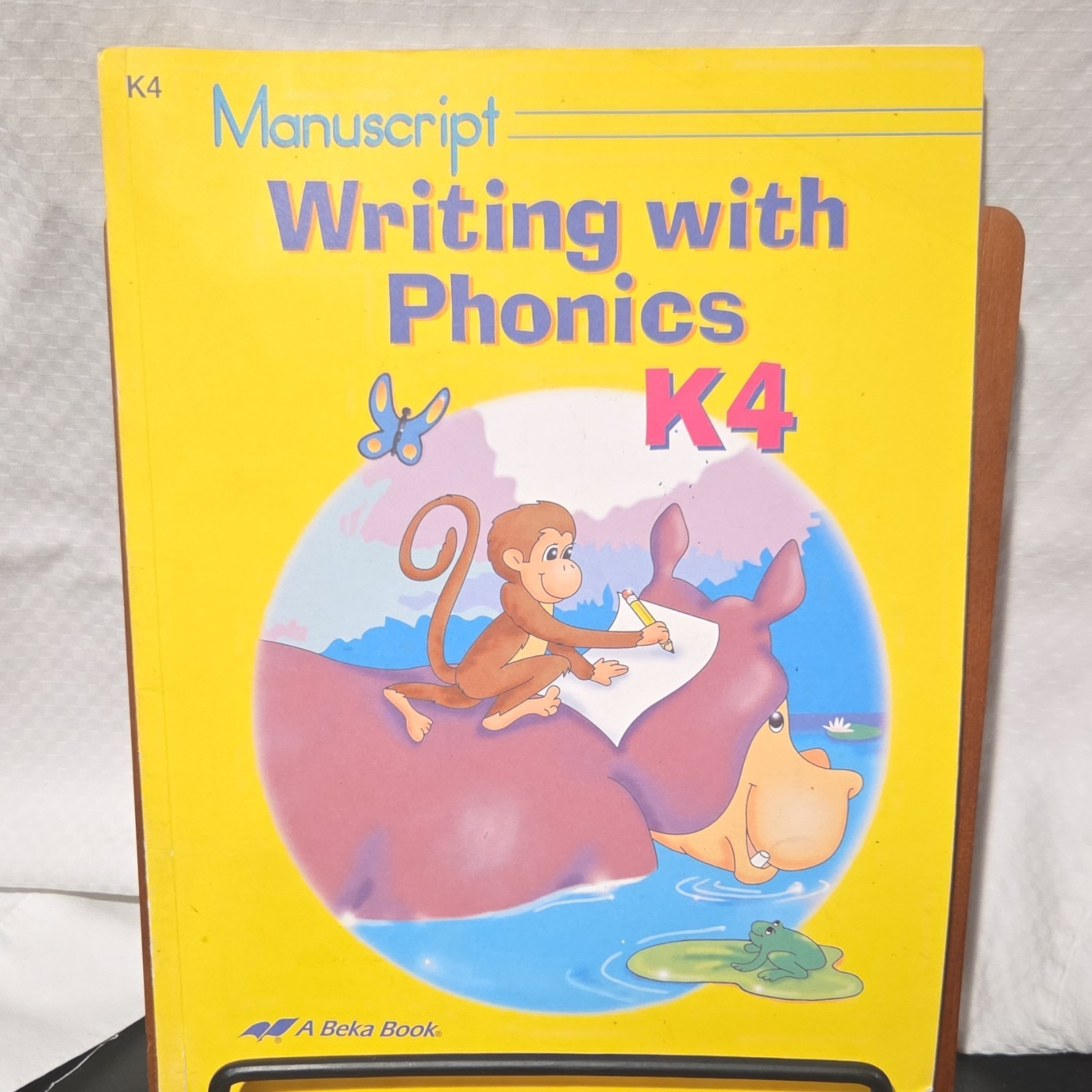 A Beka Book Manuscript Writing with Phonics K4 Kindergarten Illustrated