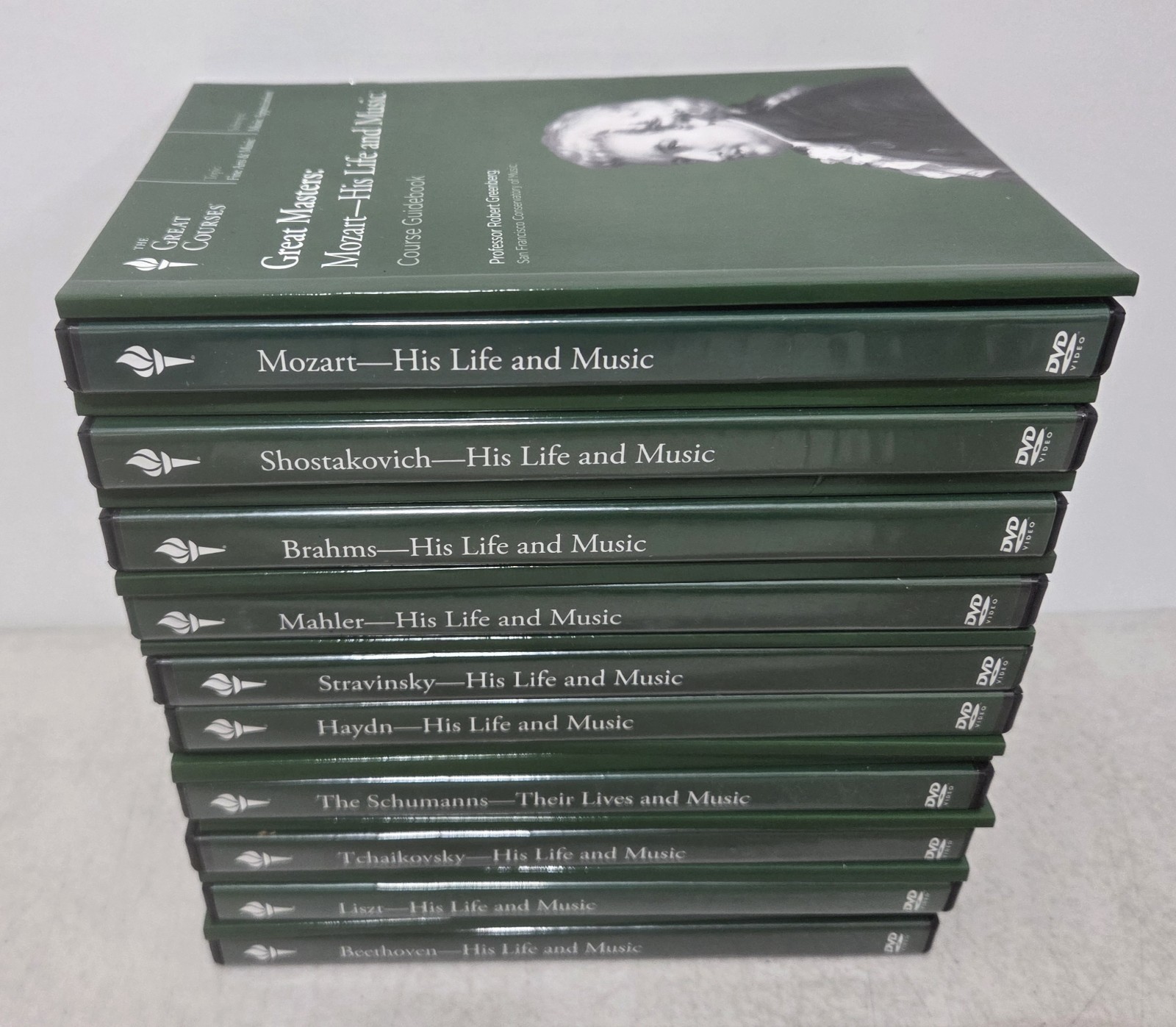 Great Courses Masters + Books 10 DVD Lot Music Appreciation Mozart Haydn Mahler
