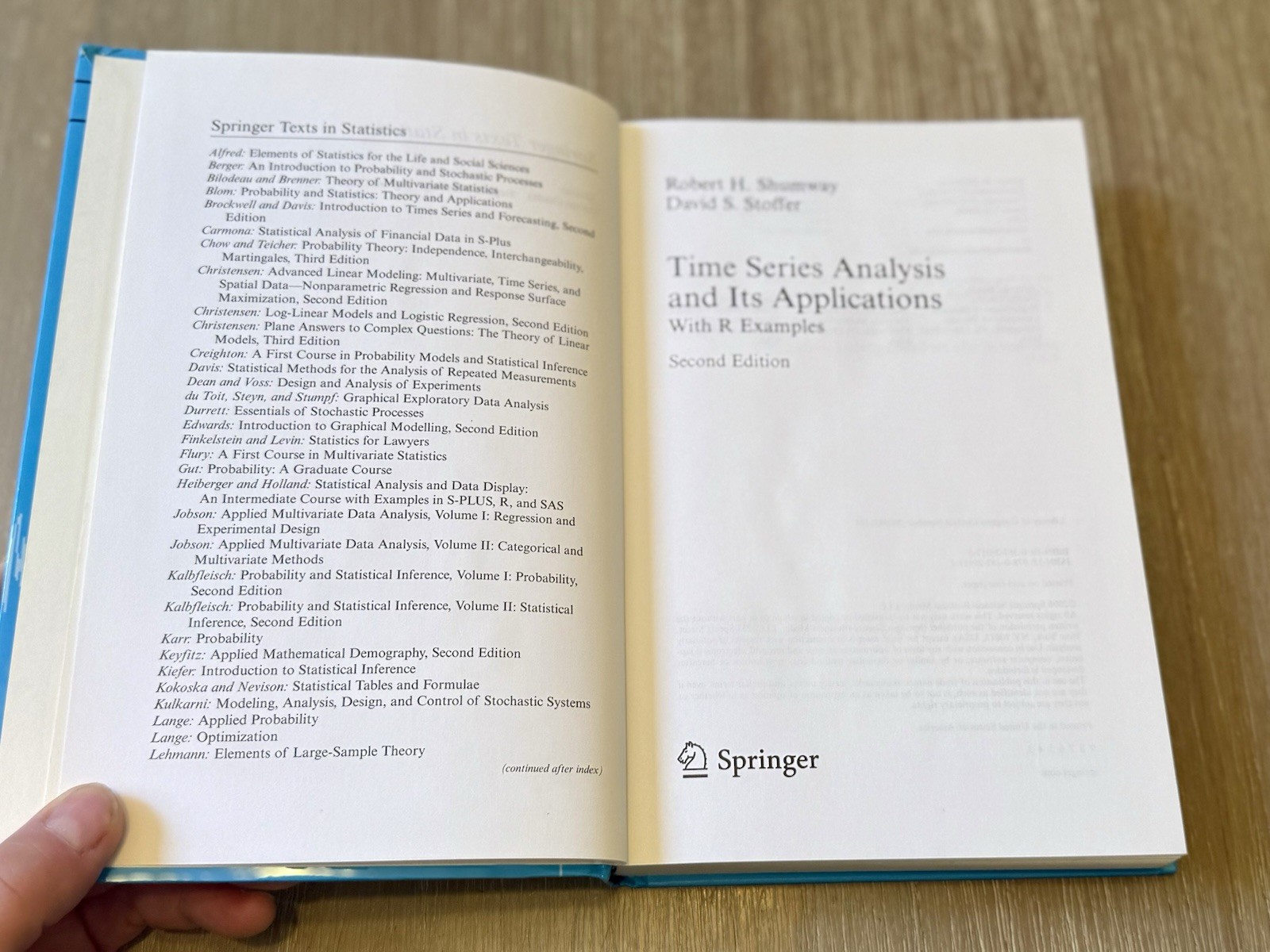 Time Series Analysis and Its Applications by Robert H. Shumway 2006 HC