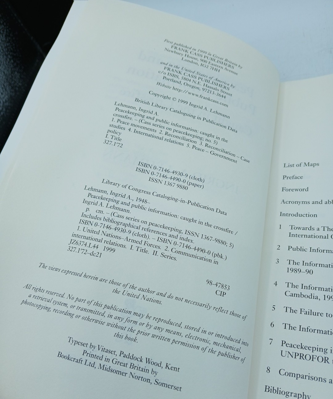 Peacekeeping and Public Information: Caught in the Crossfire… BK712