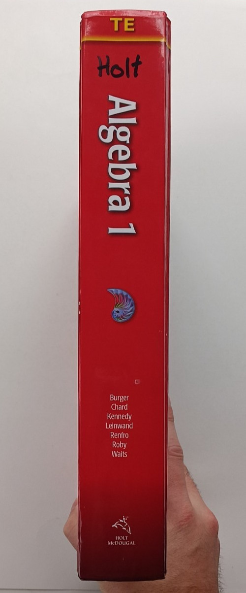Algebra 1 Teacher’s Edition – Holt McDougal (Houghton Mifflin Harcourt, 2011) HC