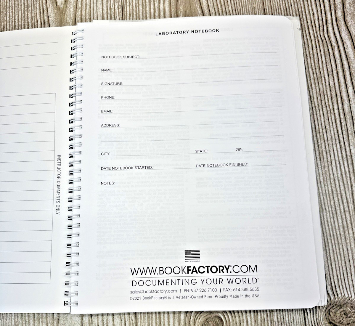 NEW Carbonless Student Lab Notebook 50 Sets of Pages (8.5” X 11”) (Duplicator)