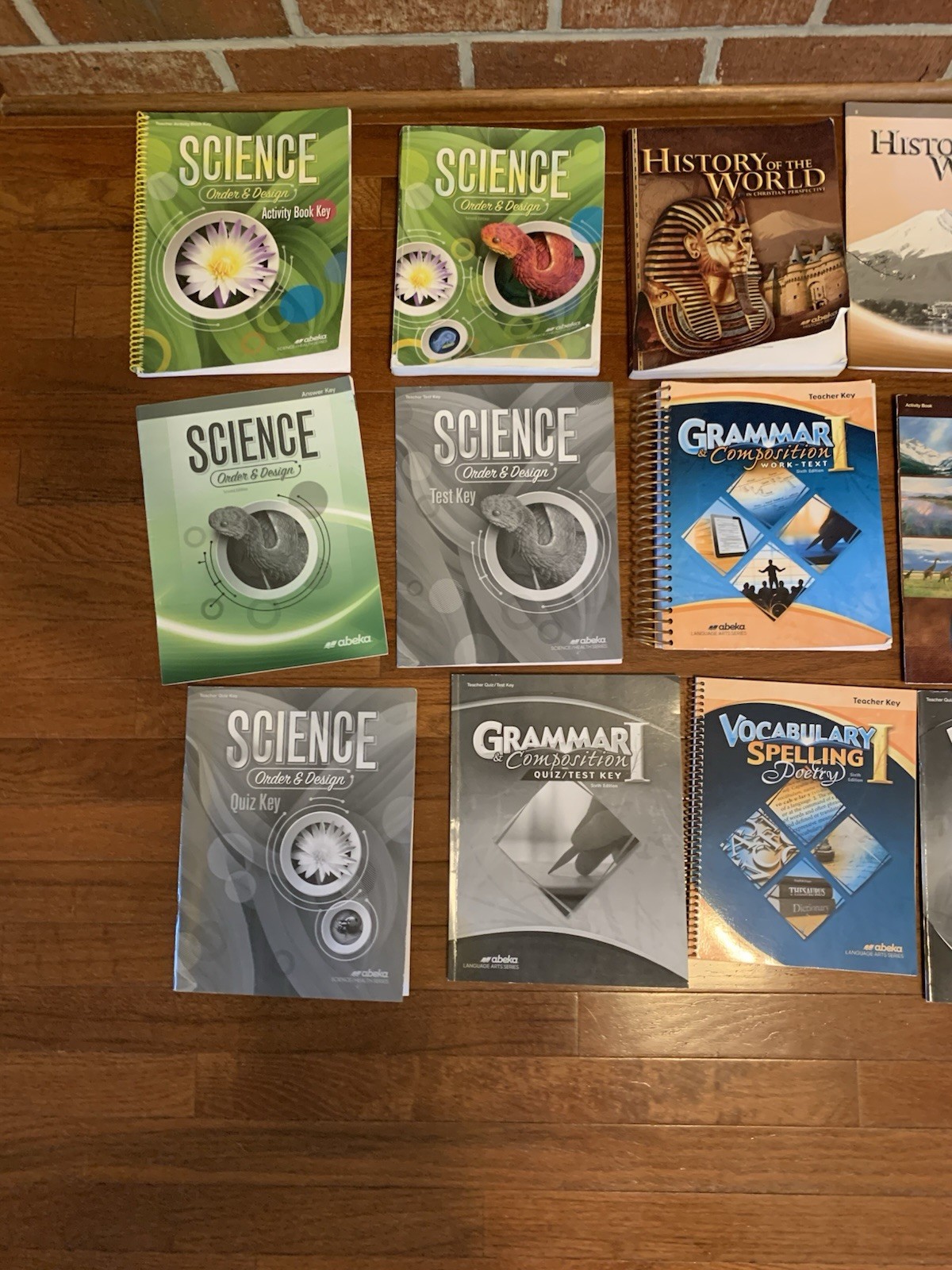 ABEKA 7th Grade Homeschool Teacher Books, keys, And Student Textbooks