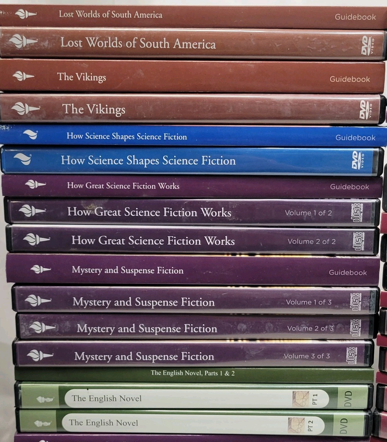 The Great Courses Lot of 35 Different Complete Courses CDs DVDs With Guidebooks