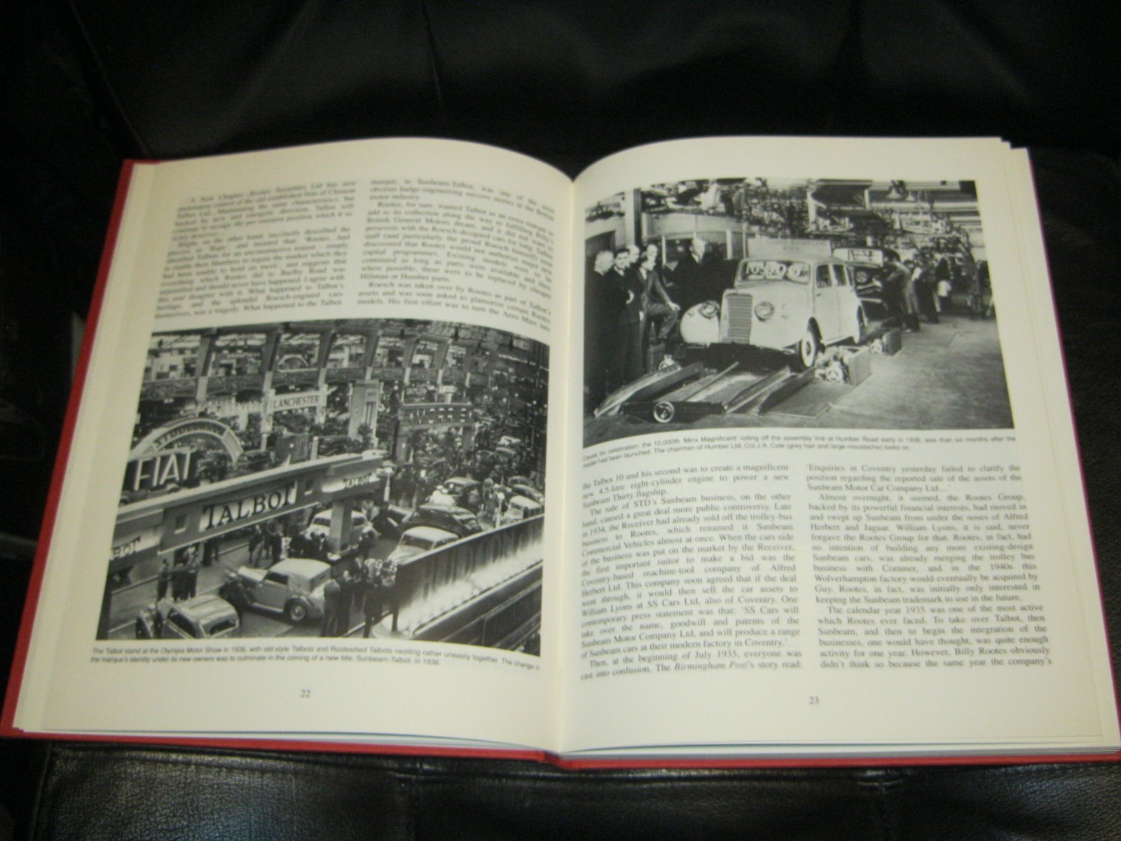 CARS OF THE ROOTES GROUP. GRAHAM ROBSON. 1990 1ST EDITION. HARDBACK.