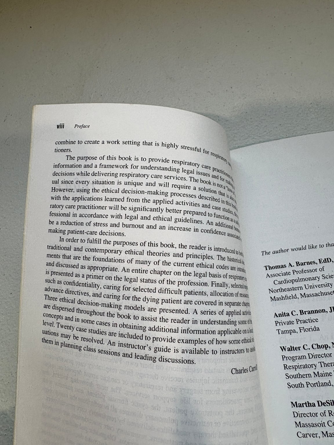 Legal Issues and Ethical Dilemmas in Respiratory Care Carroll 1996 F.A. Davis