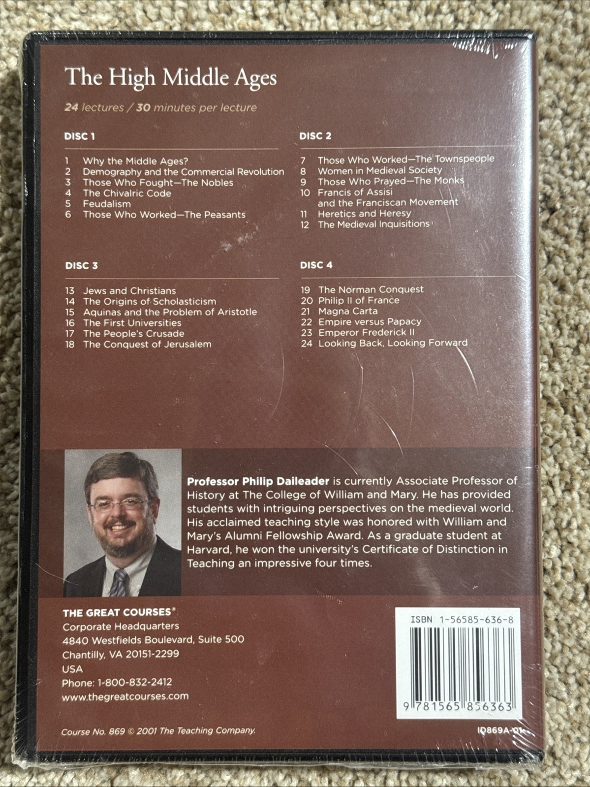 The Great Courses – High Middle Ages DVD + Guidebook New Sealed