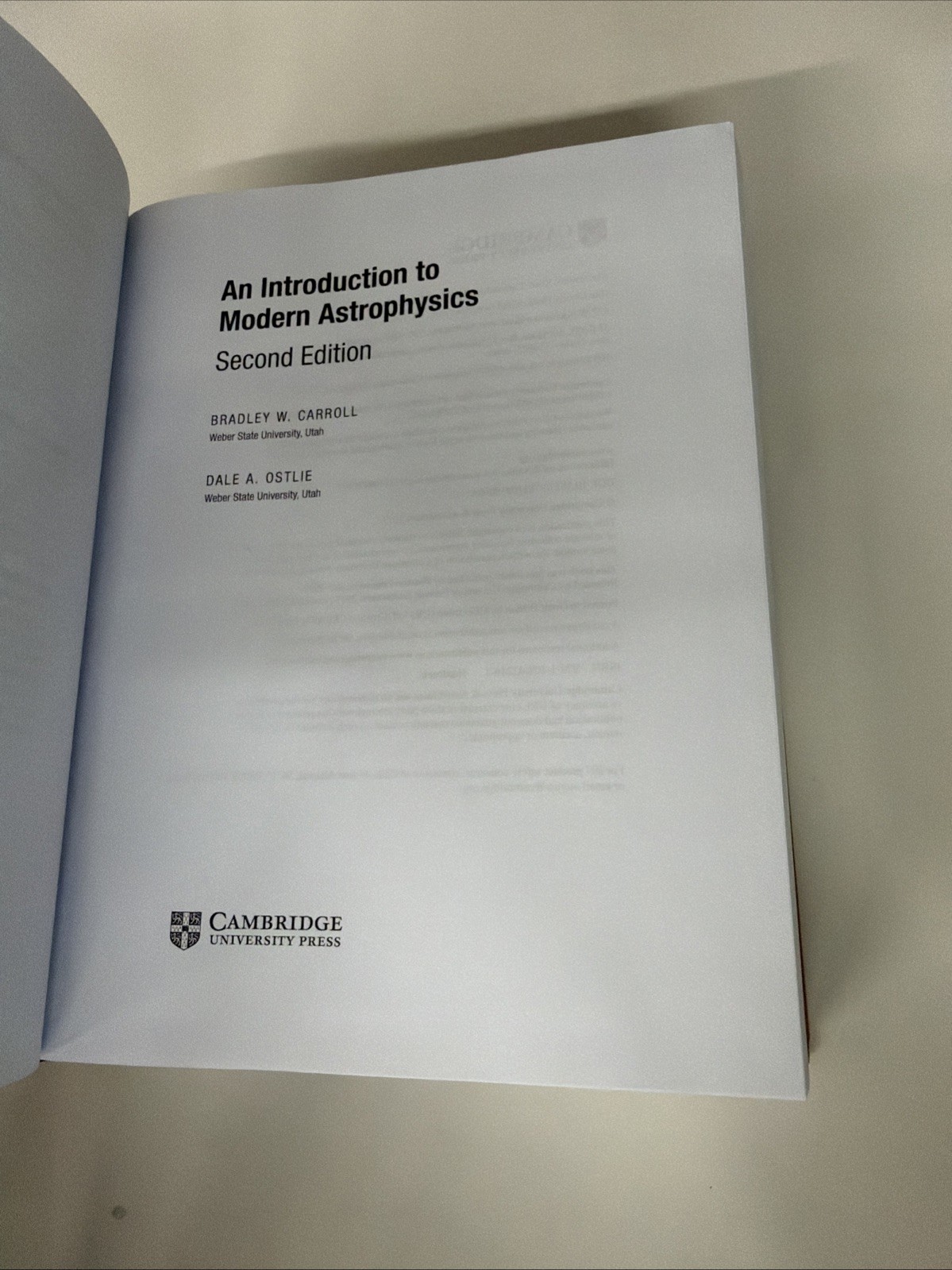 An Introduction to Modern Astrophysics Carroll Ostlie 2E. NEW/OTHER