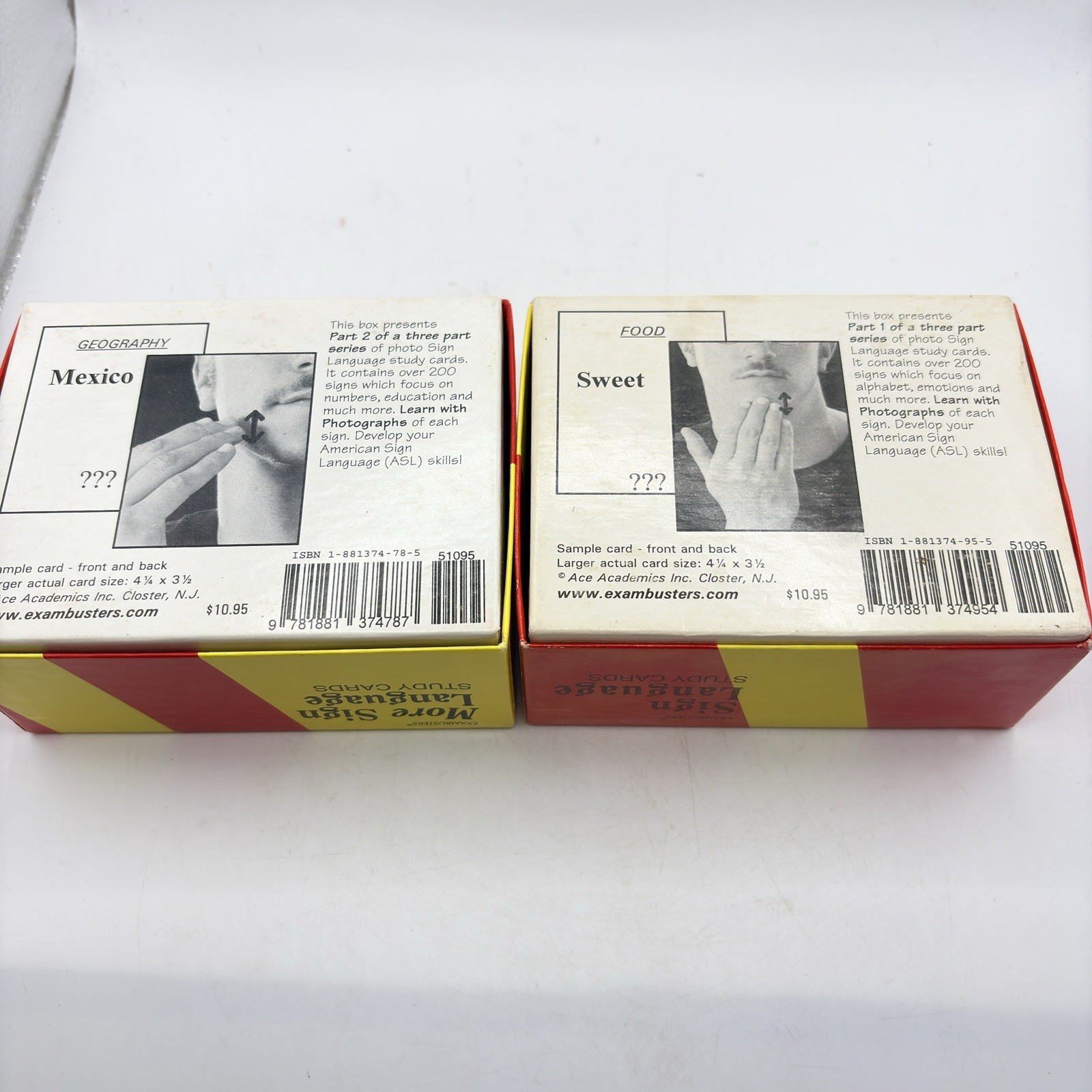 Exambusters More Sign Language Study Cards Parts 1 & 2 Group/Self Study