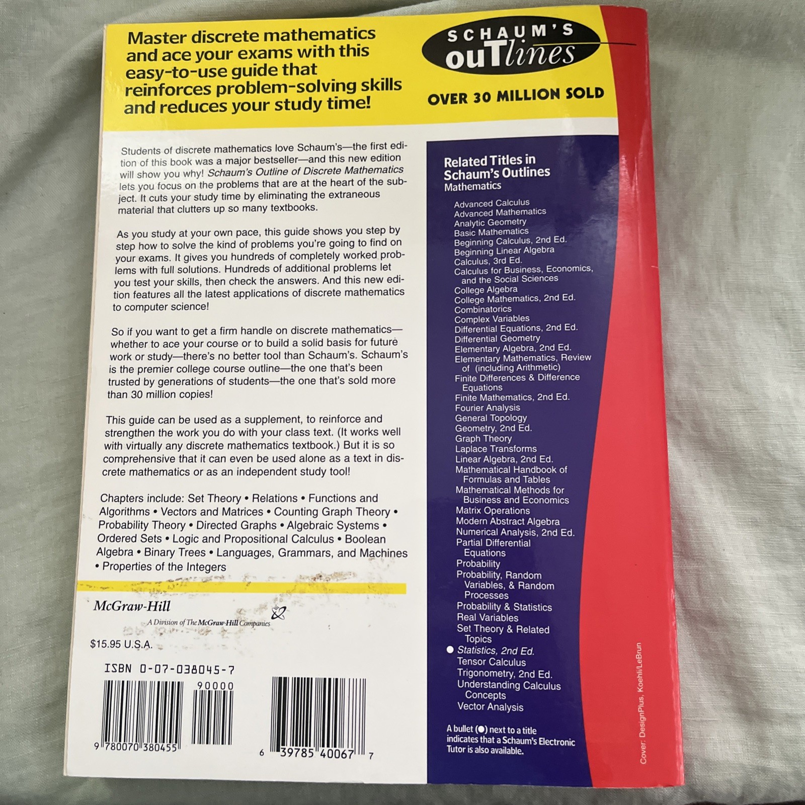 Schaum’s Outline Ser.: Schaum’s Outline of Discrete Mathematics by Seymor