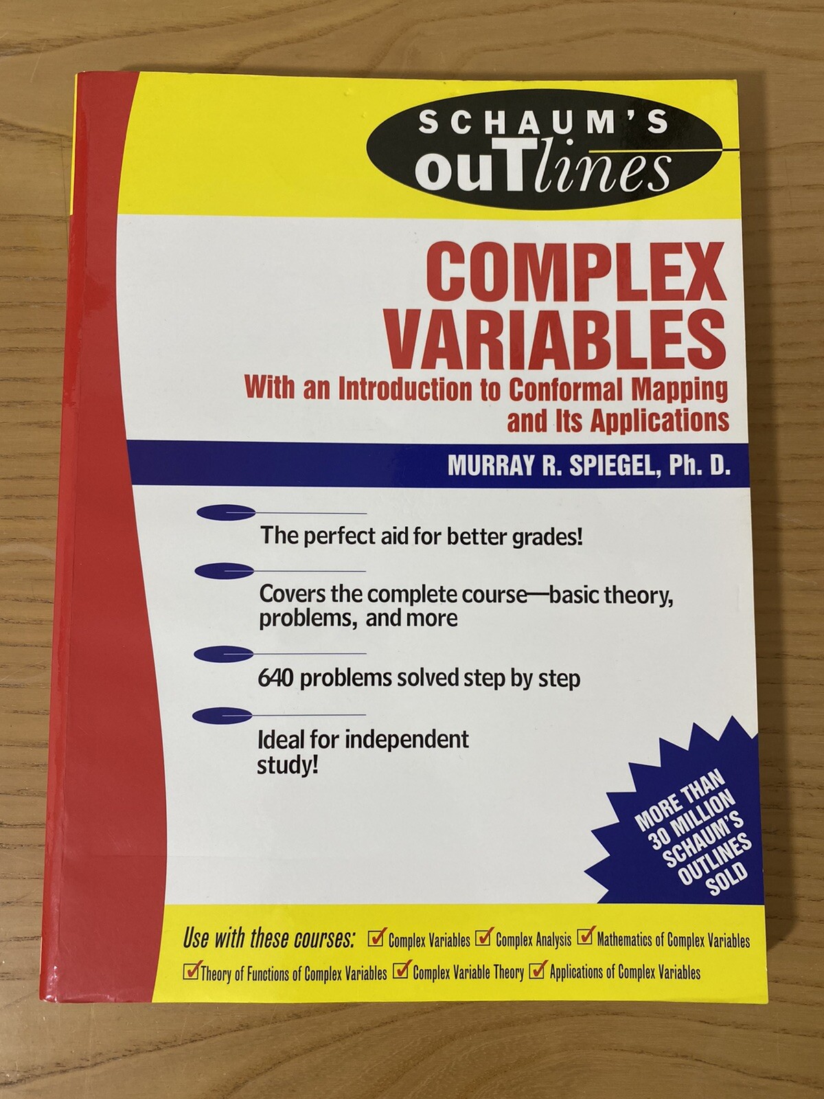Schaum’s Outline Complex Variables by Murray R. Spiegel