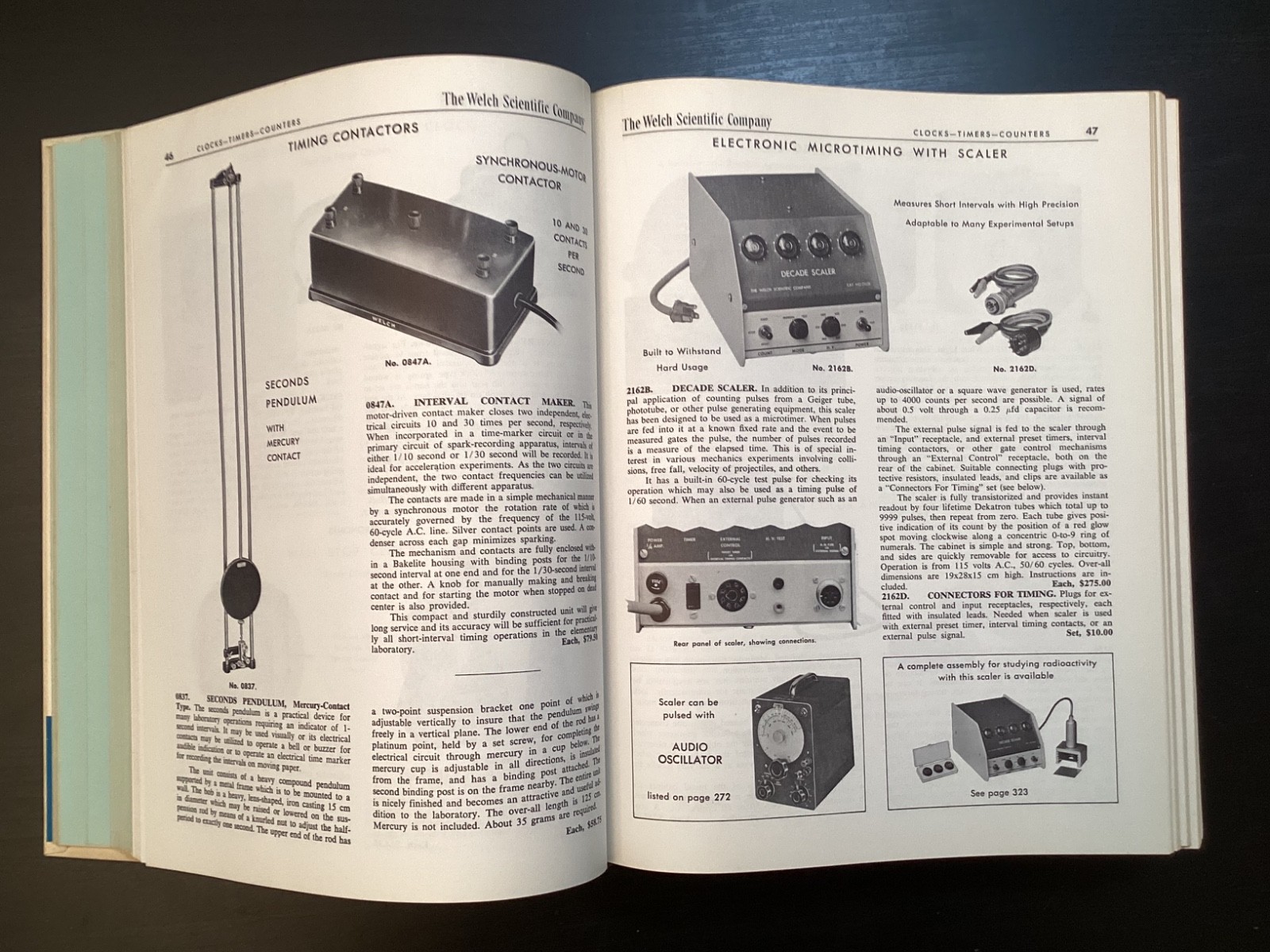 1968 Welch Laboratory Apparatus Hardcover Scientific Catalog