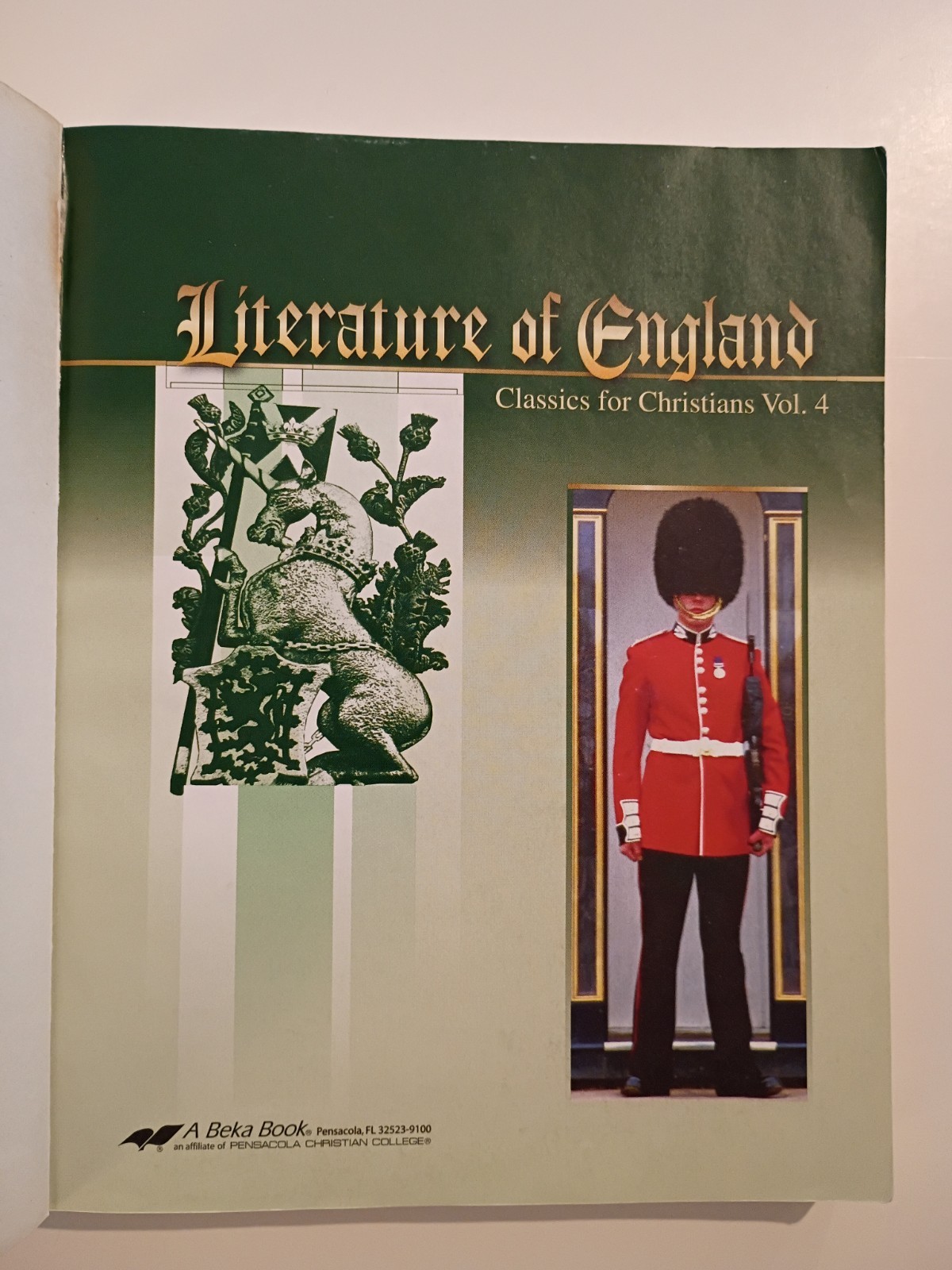 A Beka Literature Of England Textbook 12B Homeschool Curriculum Book Abeka 2 Ed.