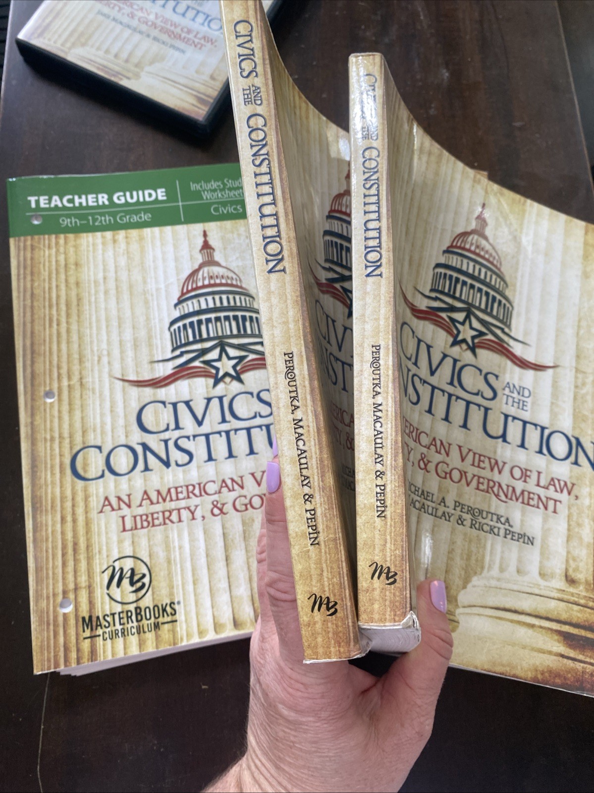 Masterbooks Civics And The Constitution: 2 Student Books, Teacher Guide, DVDs