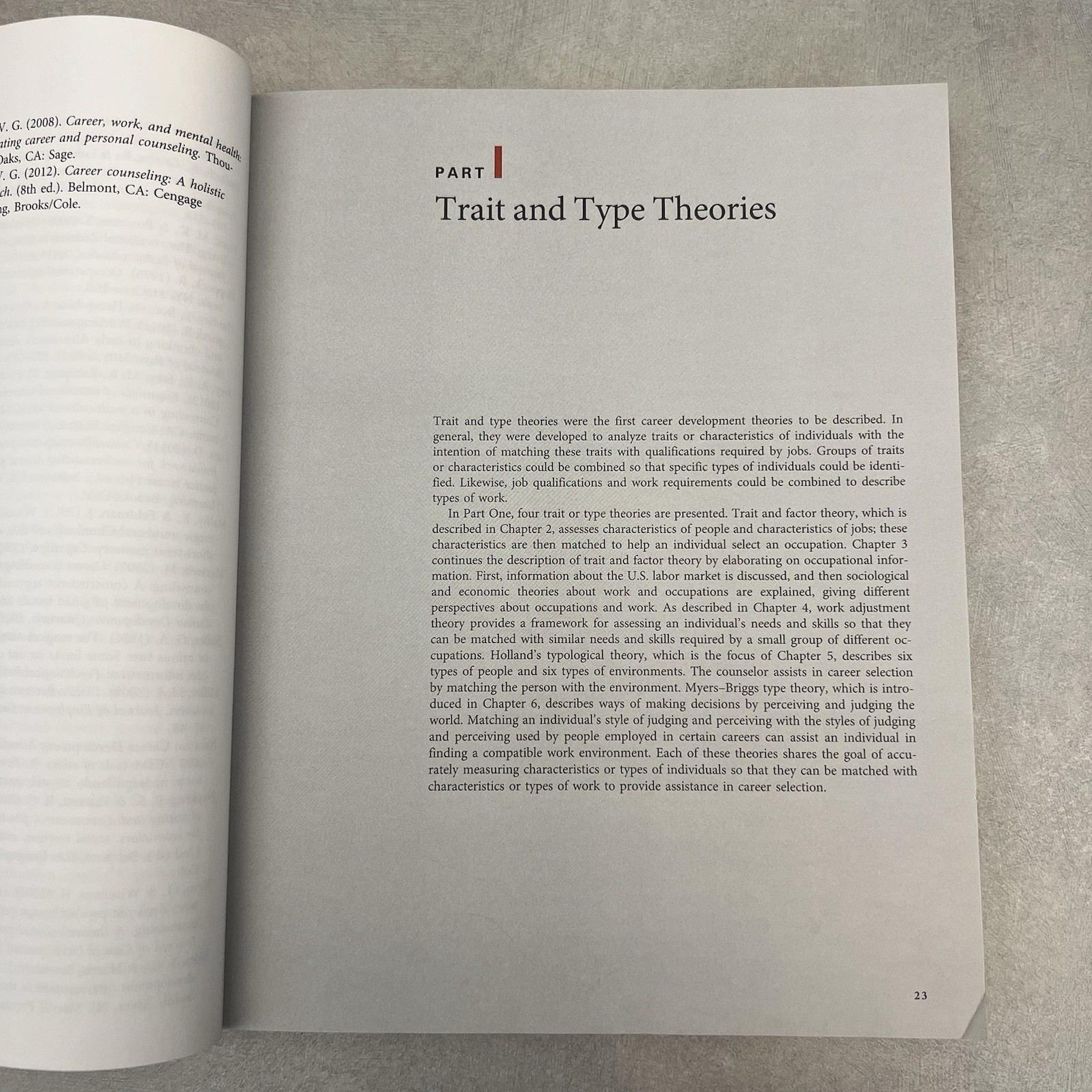 Applying Career Development Theory to Counseling – Richard S Sharf