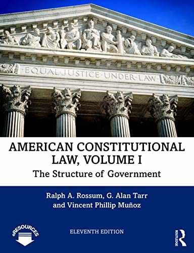 American Constitutional Law, – Paperback, by Rossum Ralph; Tarr – Acceptable