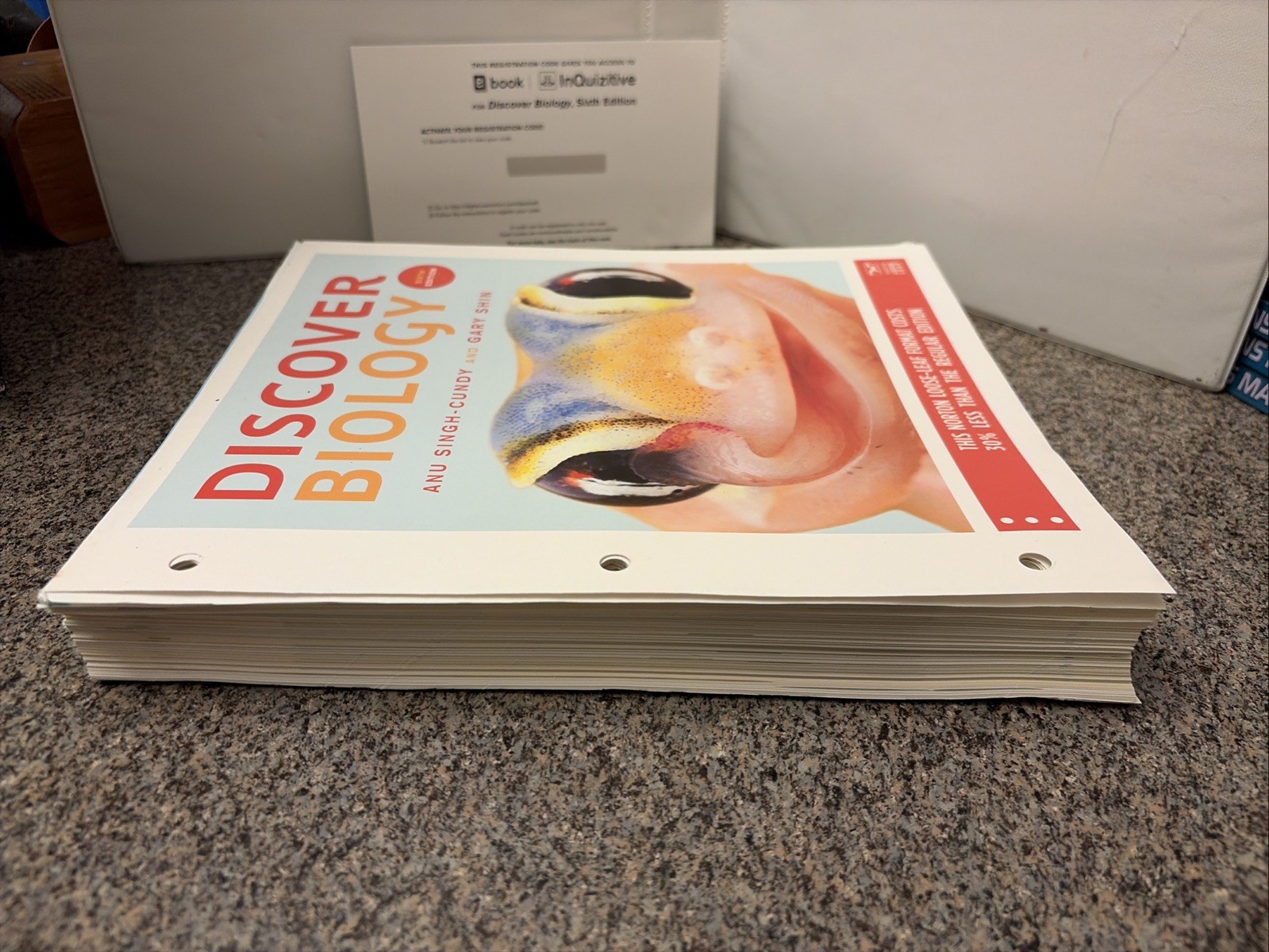 Discover Biology, 6th Ed. by Singh-Cundy & Shin (2017, Ringbound) w/ Access Code