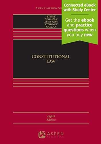 Constitutional Law [Connected – Hardcover, by Geoffrey R. Stone – Acceptable