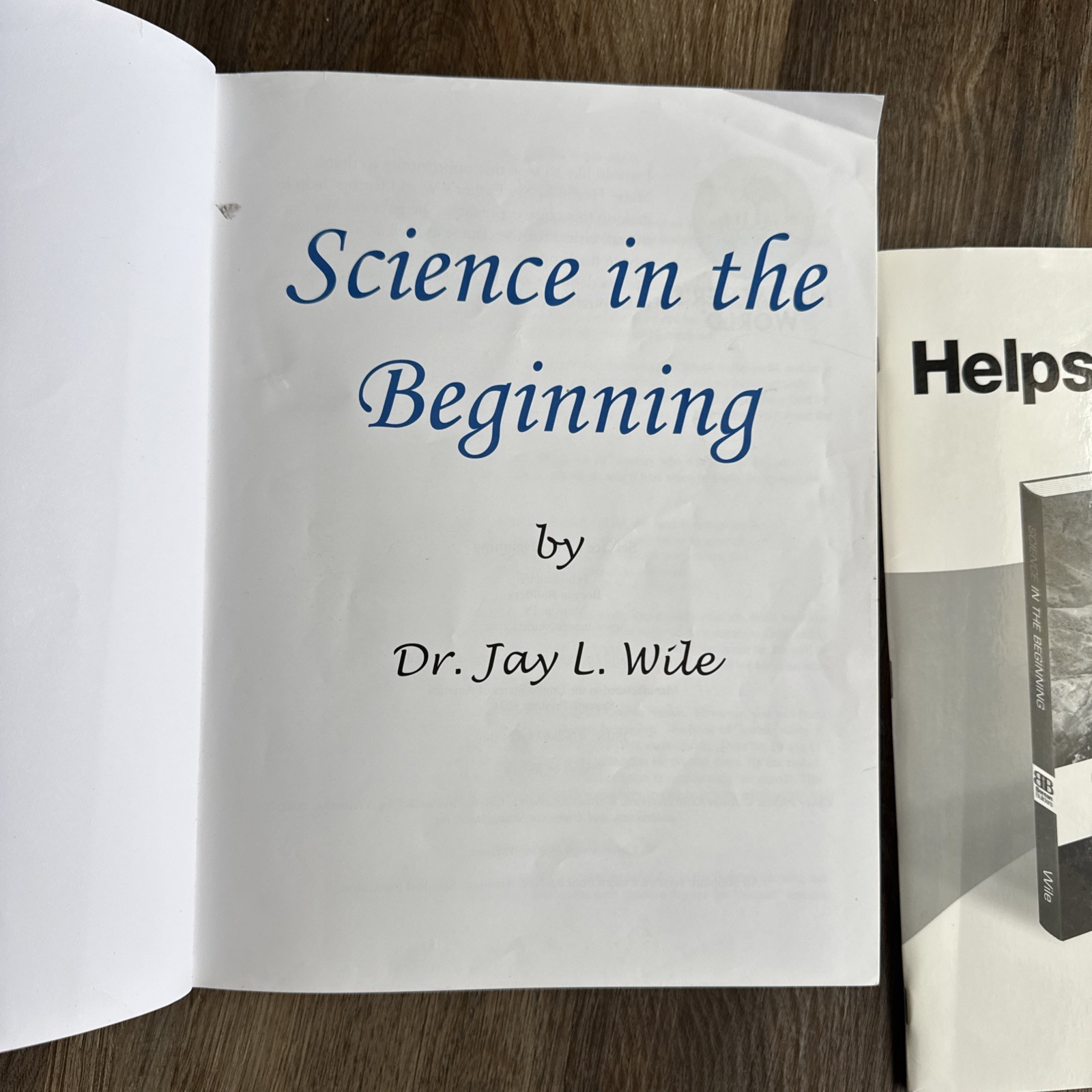 Science in the Beginning by Dr. Jay L. Wile Hardcover homeschool guide textbook