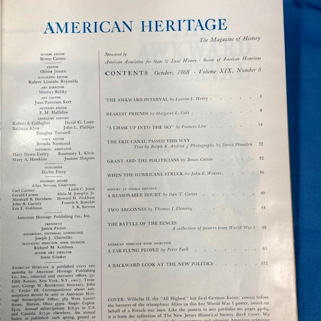 American Heritage, Hardcover Books, Apprx 100 pages each, 1962 & 67’s “YOU PICK”