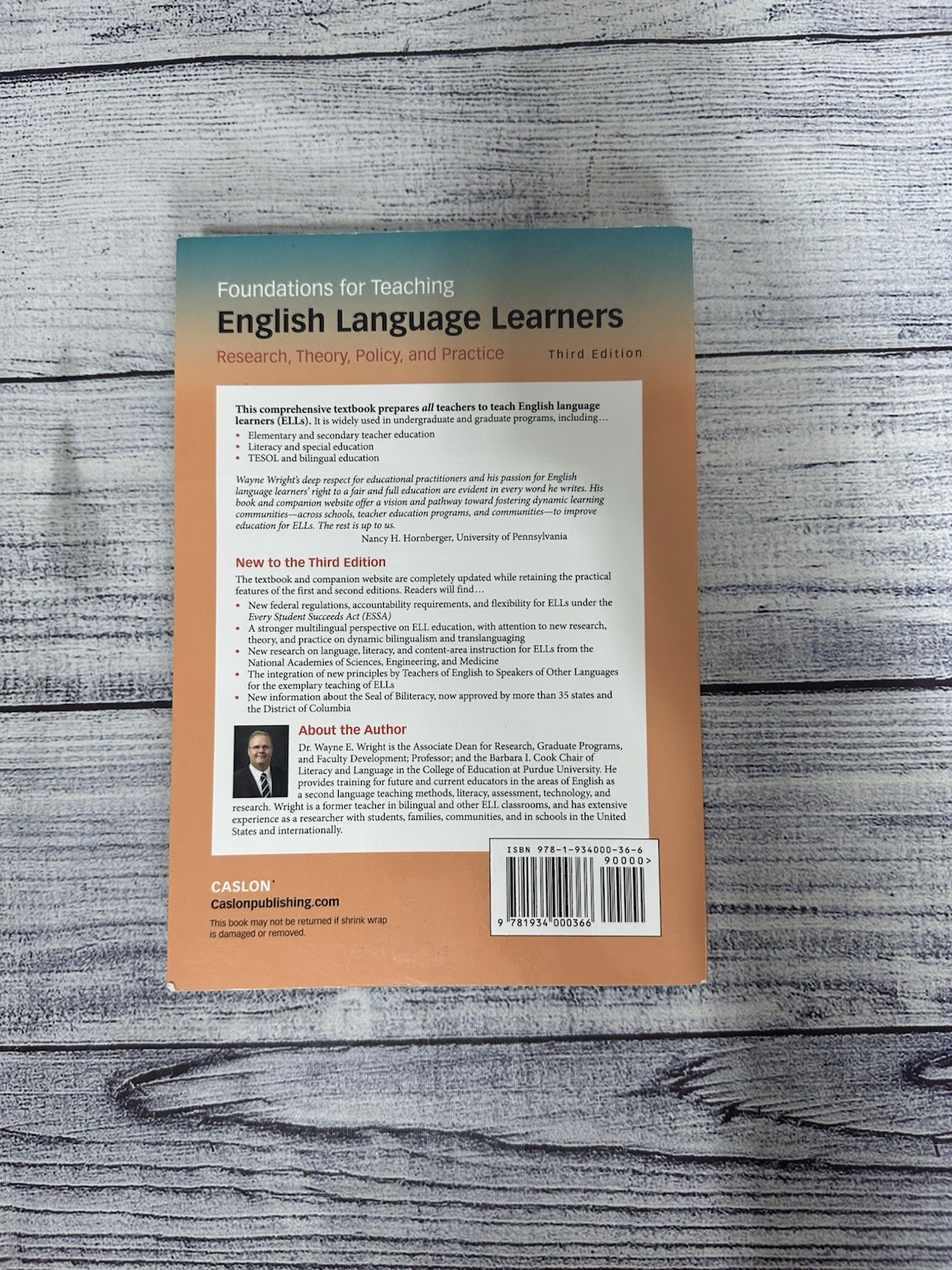 Foundations for Teaching English Language Learners: Research, Policy,