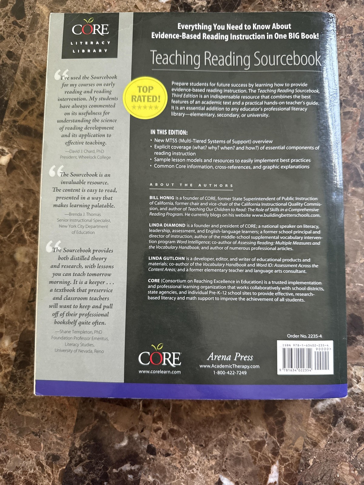 Teaching Reading Sourcebook 3rd Ed Honig Diamond Gutlohn Raven PB Education