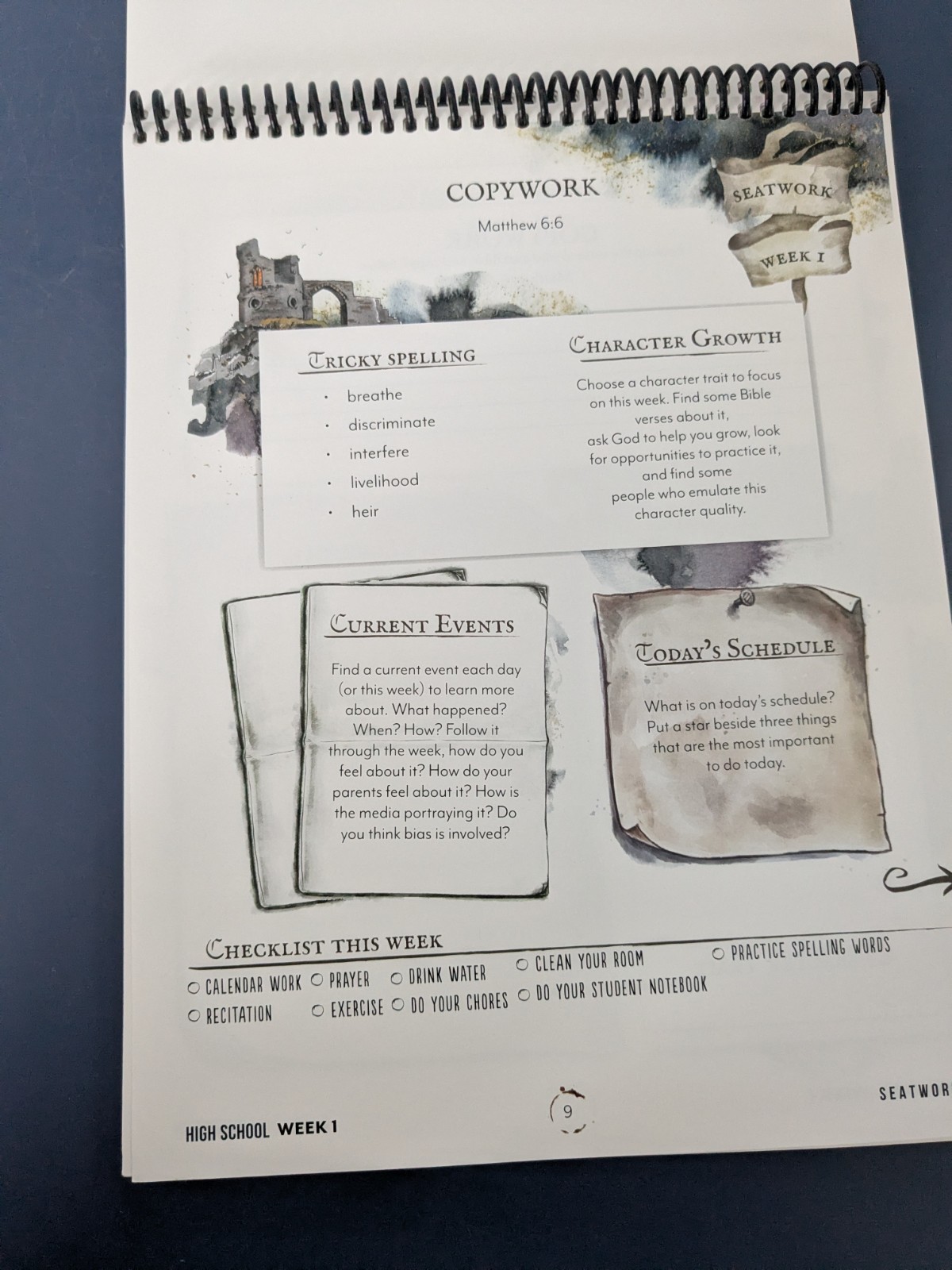 Gather Round Homeschool Curriculum – Middle Ages – High School Workbook