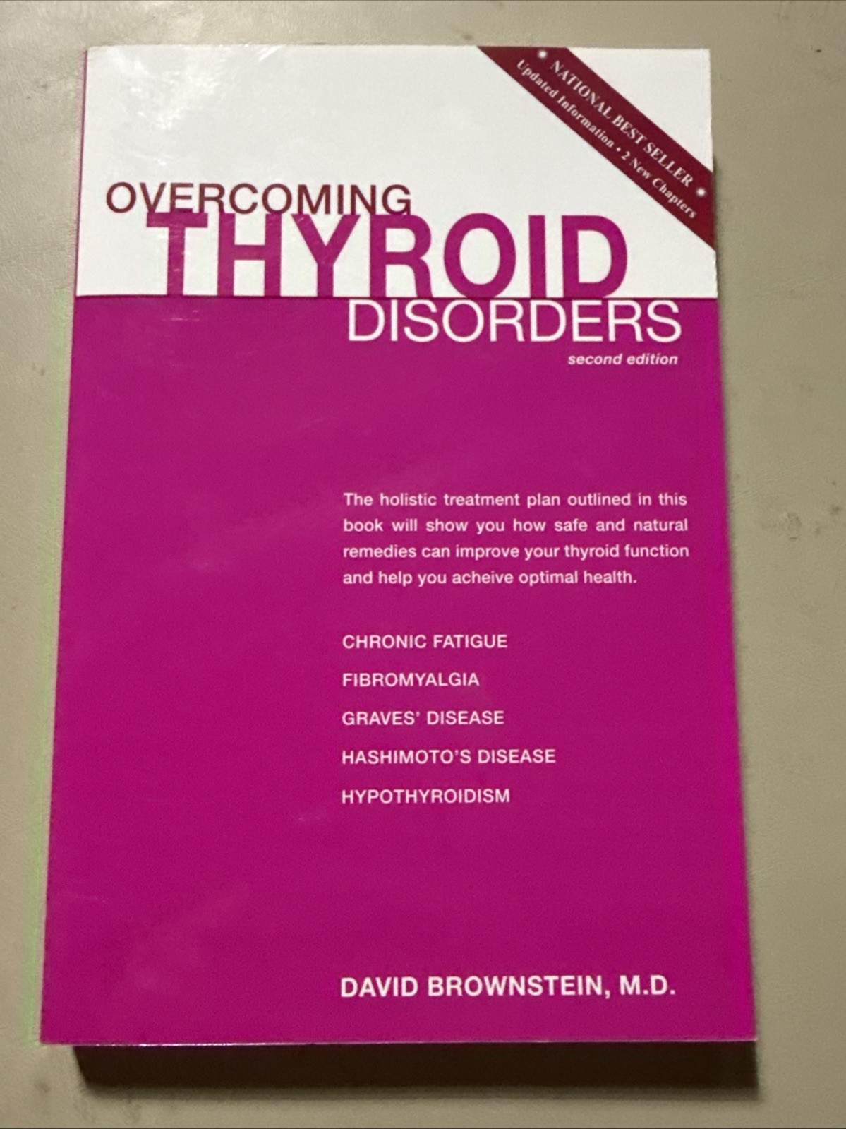 Overcoming Thyroid Disorders by David Brownstein MD (2008) 2nd Edit NEW