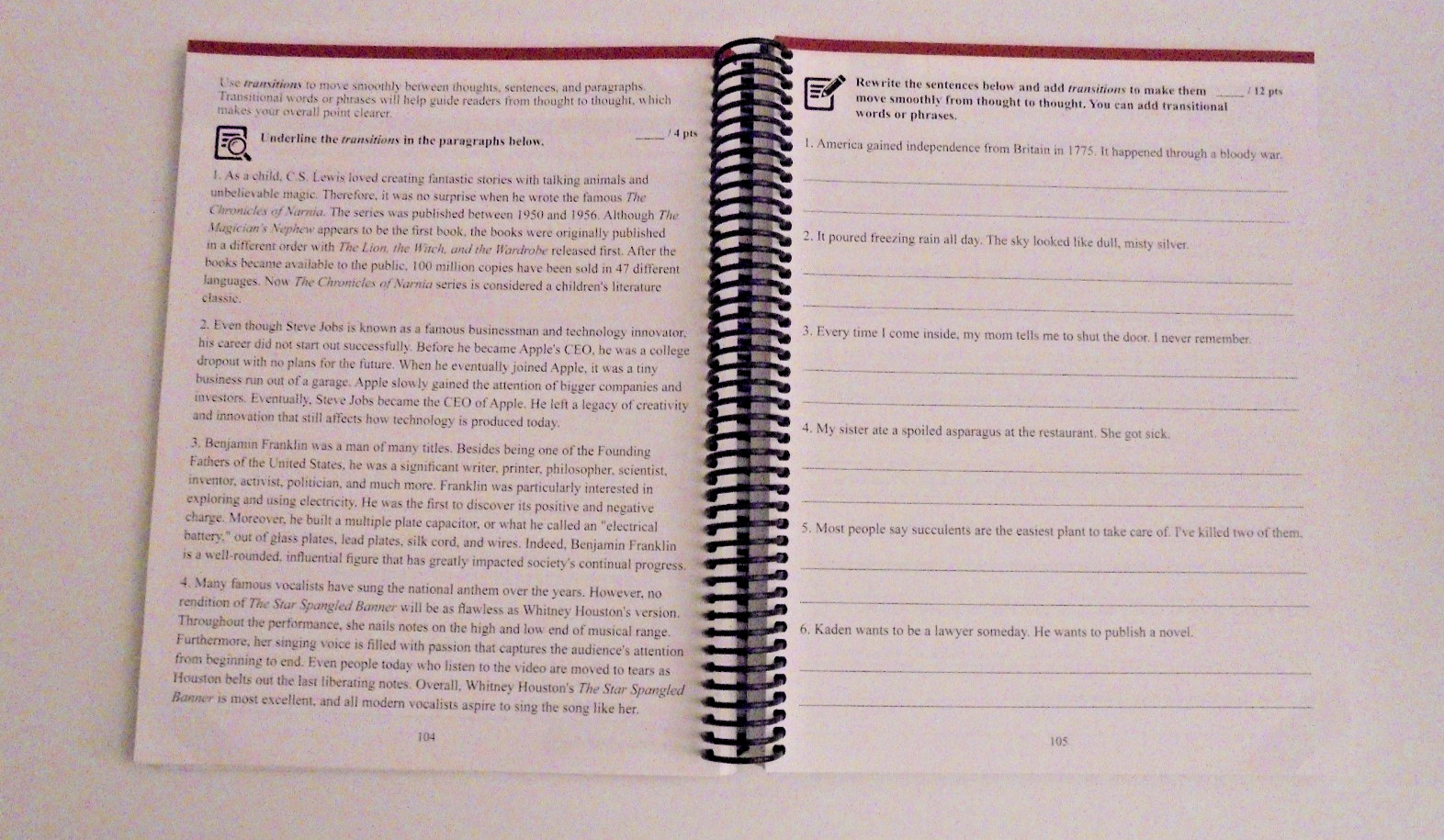 Essentials in Writing Level 8 2nd Edition EIW Student Text 2022 GUC No Writing
