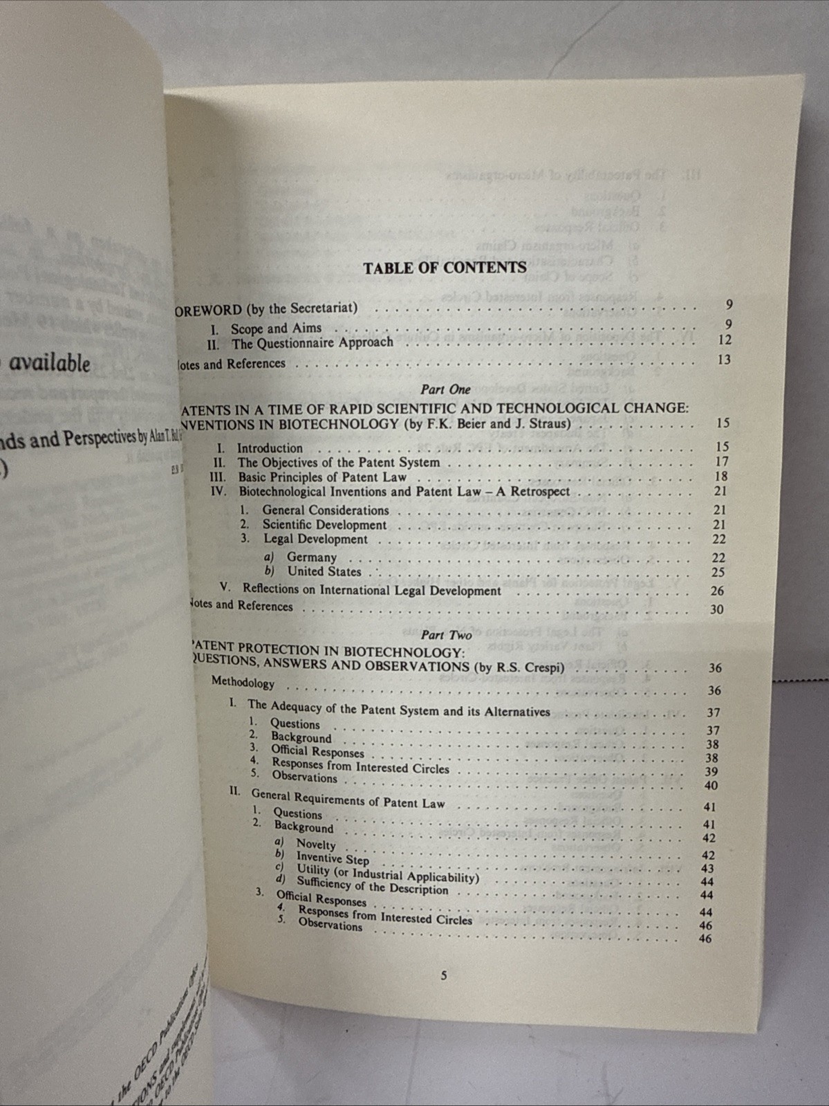 Bio Technology and Patent Protection: An International Review
