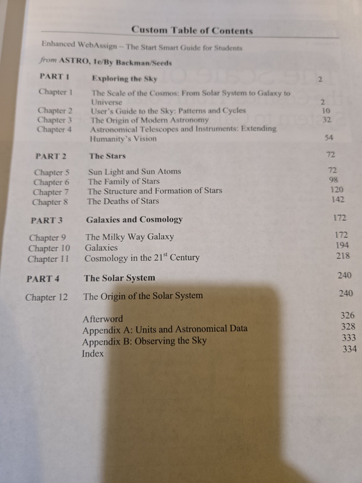 Stars and Galaxies 7th Edition CSUN Astronomy 152 Custom READ Detail