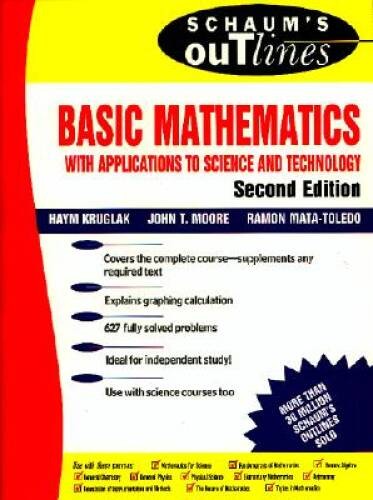 Schaum’s Outline of Basic Mathematics with Applications to Science and Te – GOOD