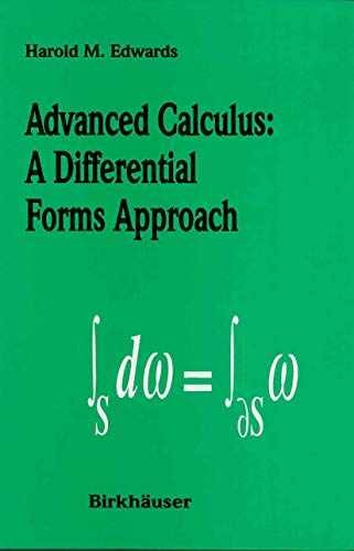 Advanced Calculus: A Differential – Hardcover, by Edwards Harold M. – Very Good