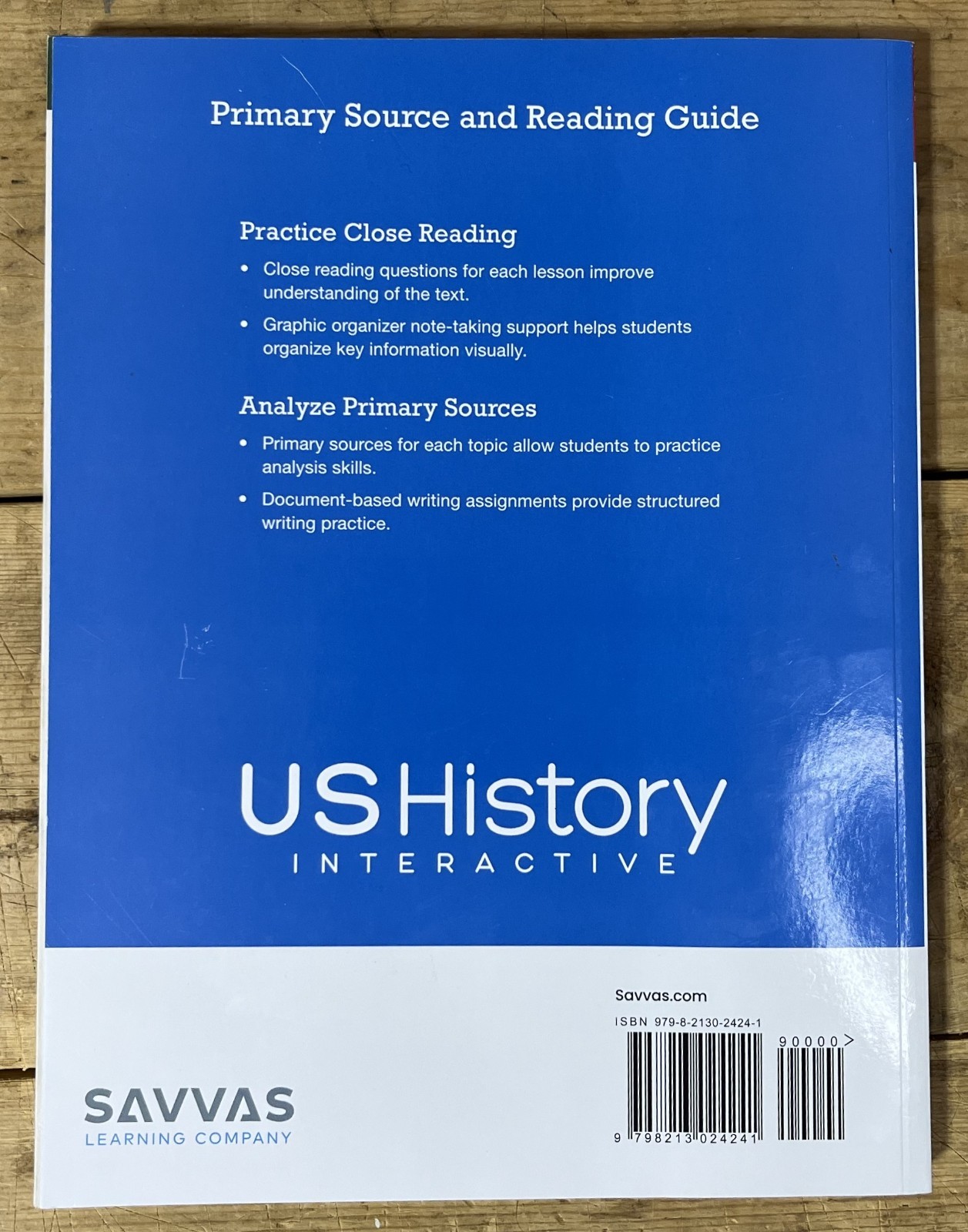 US History Interactive Primary Source and Reading Guide – Savvas Learning – 2022