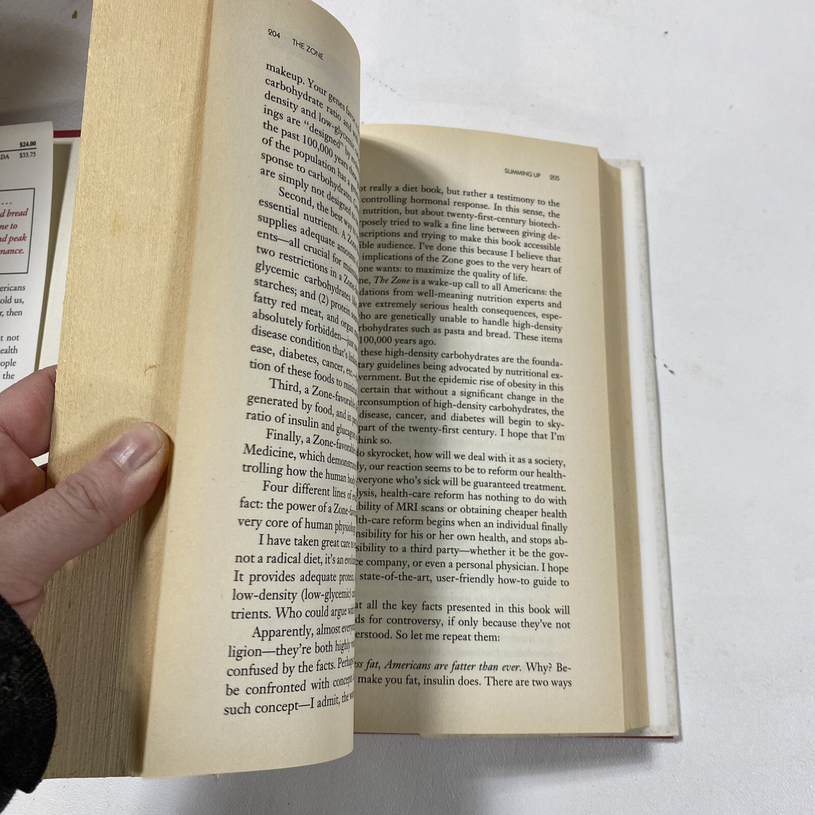 The Zone : A Dietary Road Map – Barry Sears (Dust Jacket, 1995, 1st Edition)