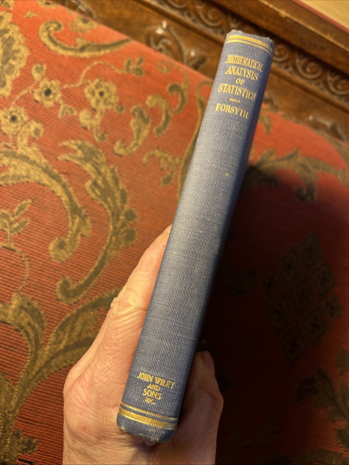 Intro To Mathematical Analysis Of Statistics Forsyth 1924 John Wiley HC Textbook
