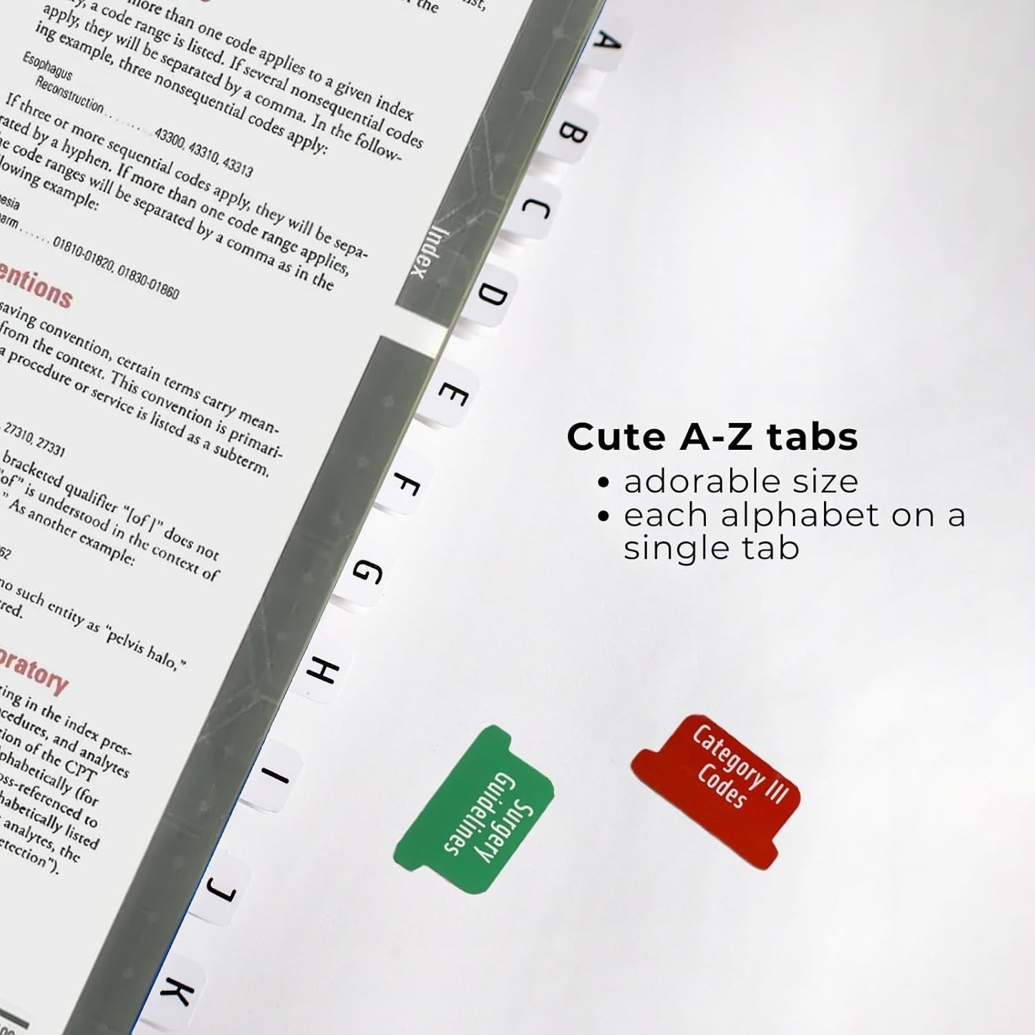 CPT 2026 Code Book Index Tabs – for AMA Version CPT 2026 Professional Edition…