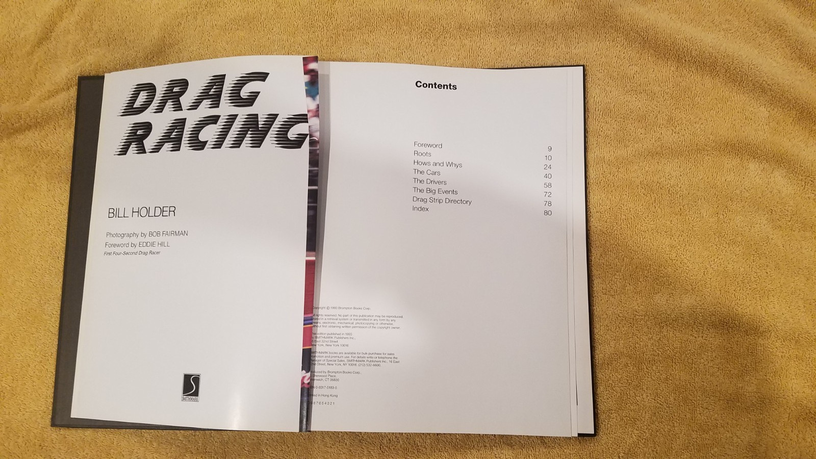 DRAG RACING BOOK 80PAGES [SMITHMARK] BY BILL HOLDER