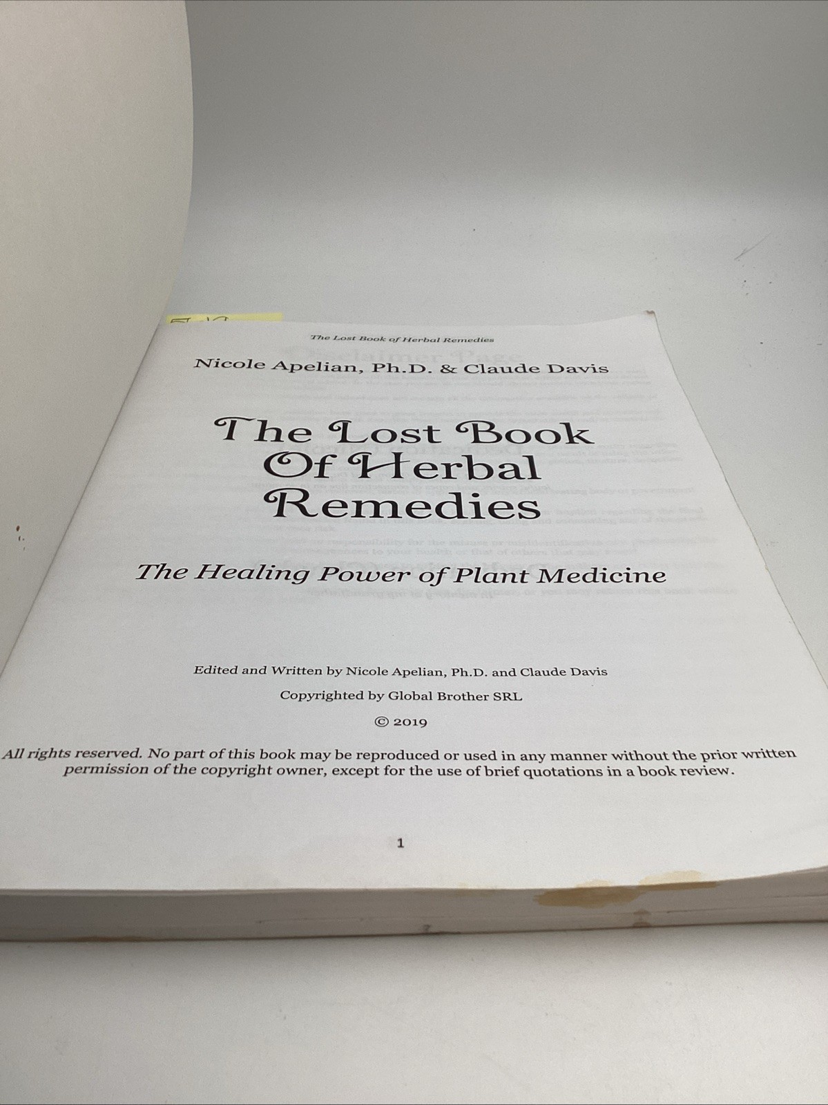 The Lost Book Of Herbal Remedies The Healing Power Of Plant Medicine Apelian