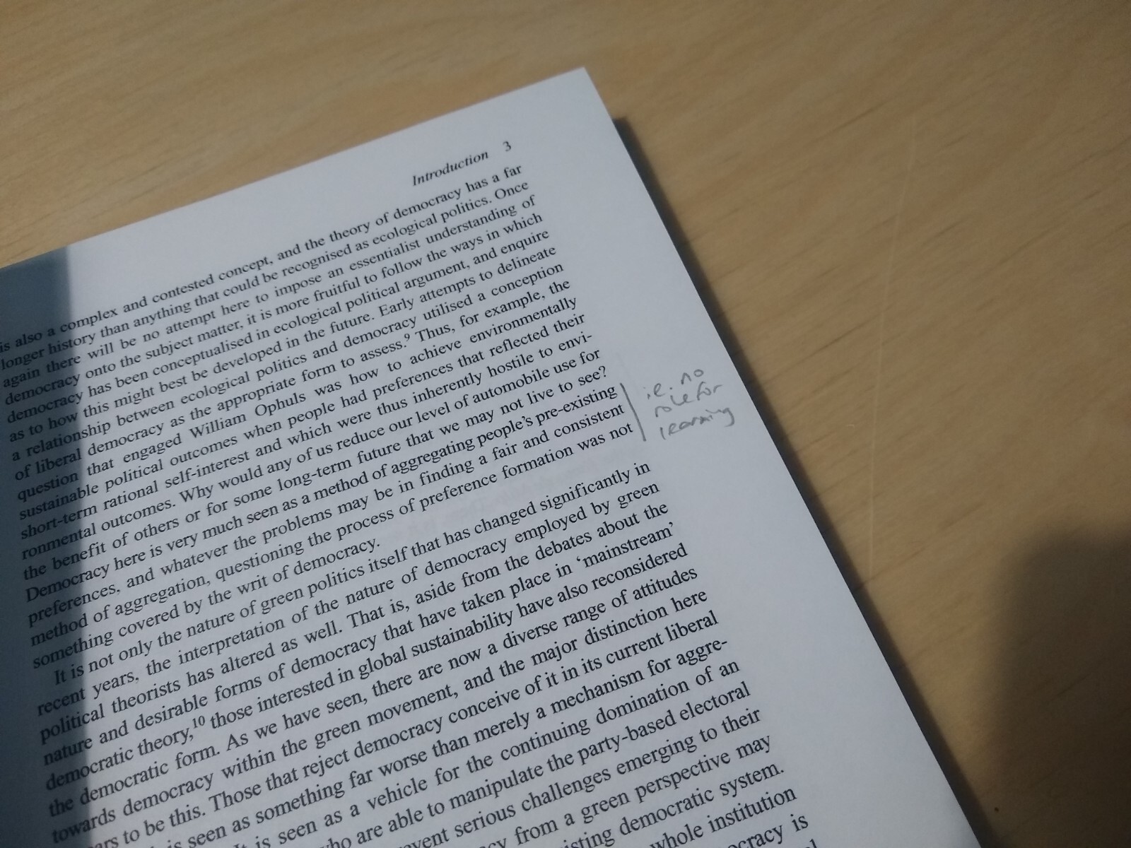 Ecological Politics and Democratic Theory (2007 h’back Humphrey environmentalism