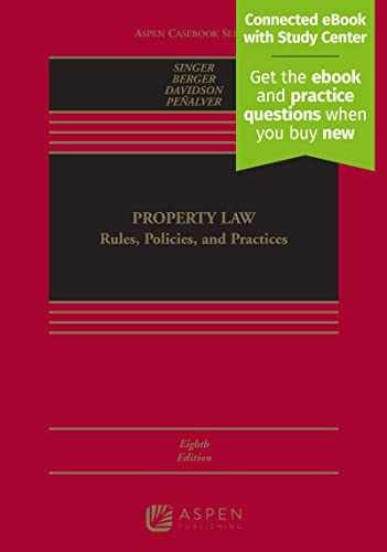 Property Law: Rules, – Hardcover, by Joseph William Singer; – Very Good
