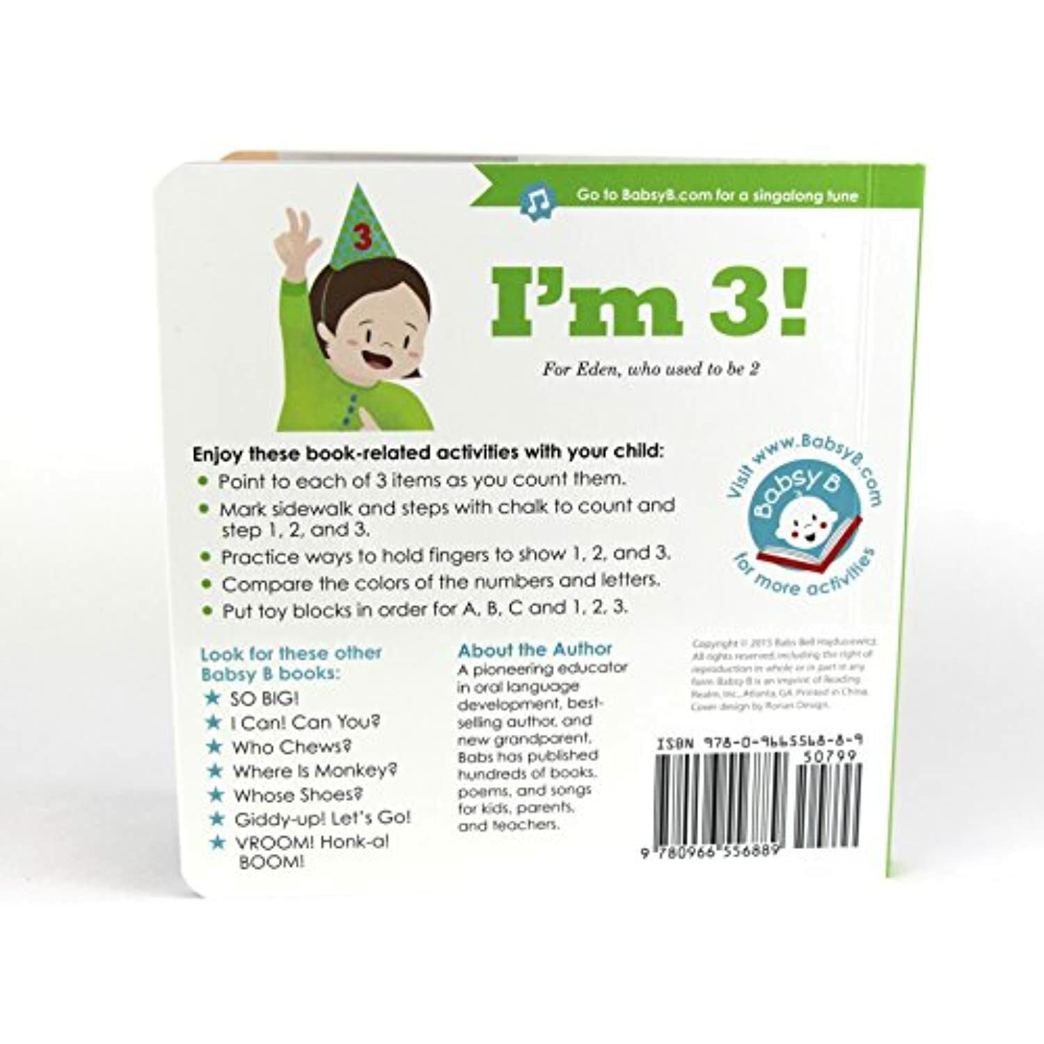 I’m 3! [Board book] Babs Bell Hajdusiewicz