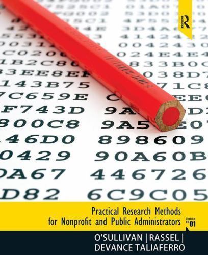 Practical Research Methods for N- 9780205639465, paperback, Elizabethann OSulliv
