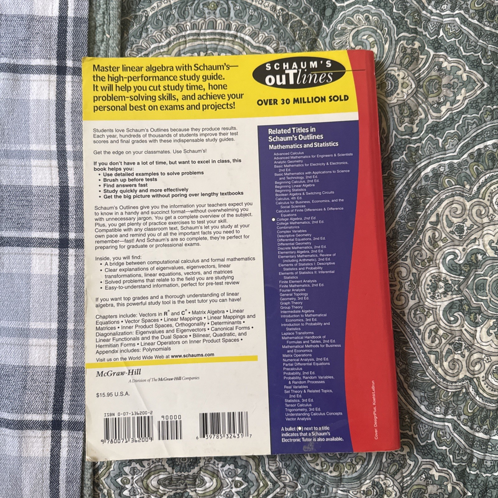 Schaum’s Outline Ser.: Schaum’s Outline of Linear Algebra