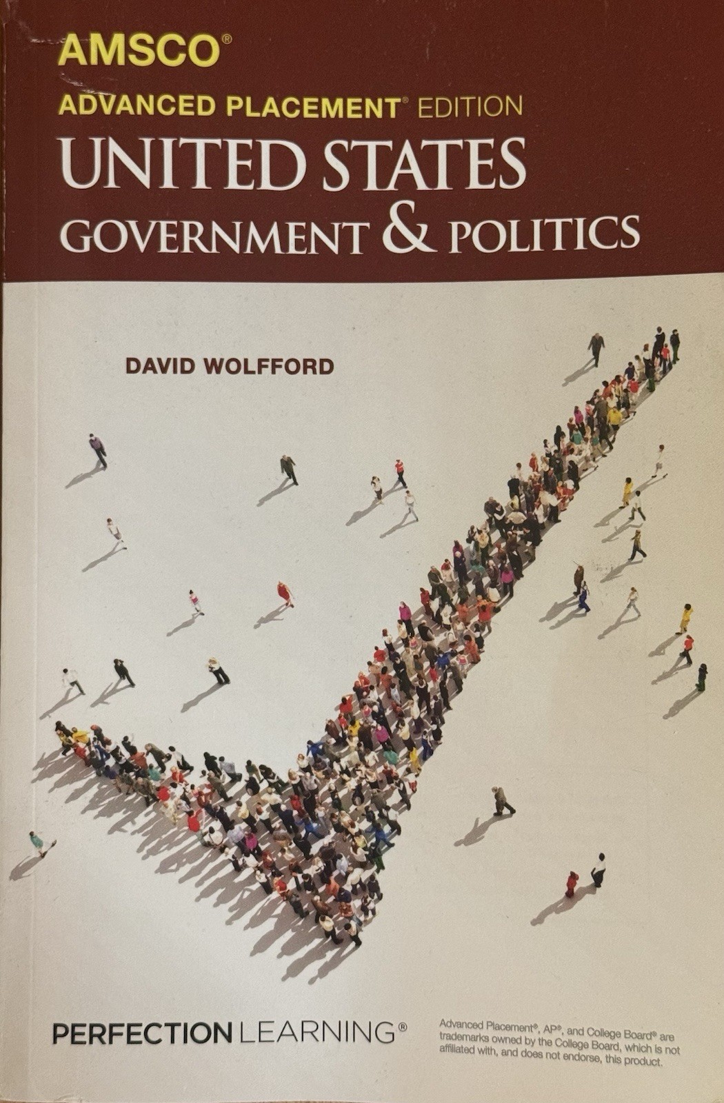 AMSCO AP US Government & Politics 3rd Edition by David Wolfford Paperback