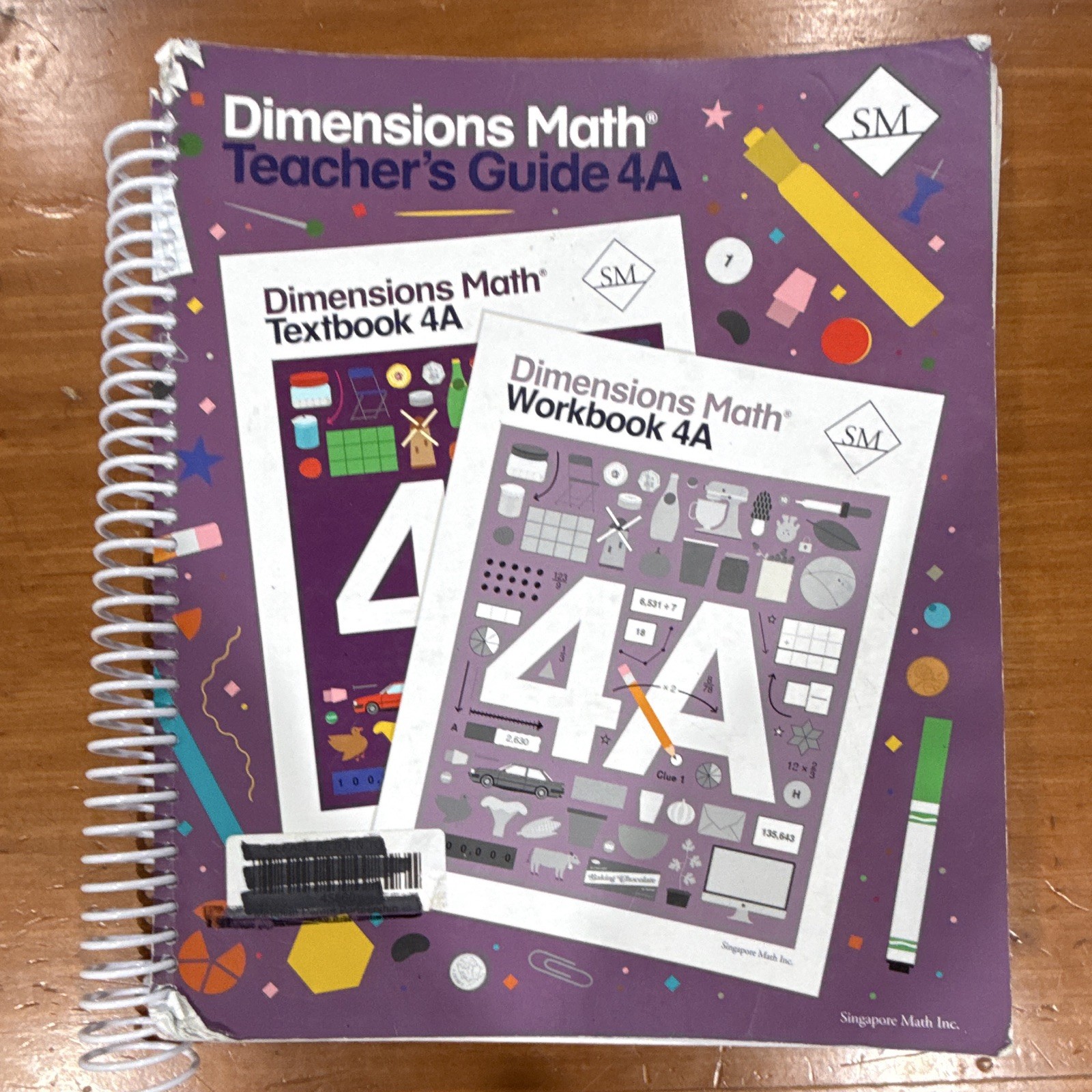 Singapore Math Inc. Dimensions Math Teacher’s Guide 4A Spiral English
