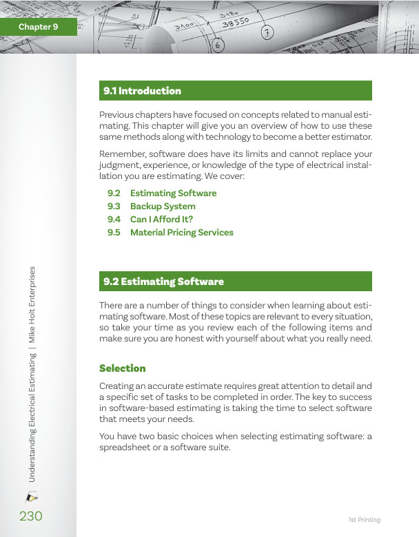 Mike Holt’s Illustrated Guide to Understanding Electrical Estimating textbook