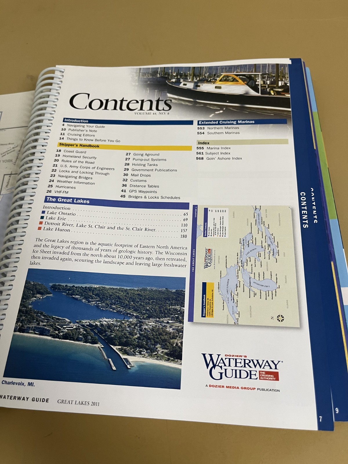 Dozier’s Waterway Guide: Great Lakes 2011, Spiral Bound Book