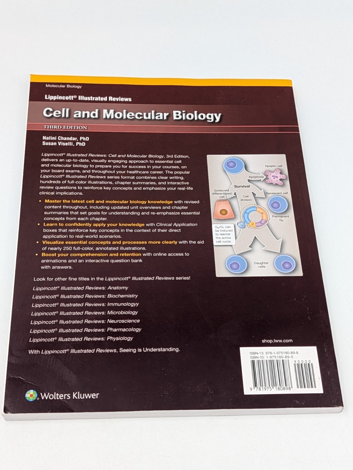 Lippincott Illustrated Reviews: Cell and Molecular Biology – THIRD EDITION